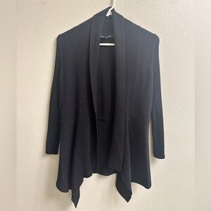 White House Black Market Open Cardigan Sweater Size XSP Black